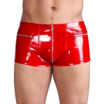 Sexy Boxershorts der Marke Black Level aus rotem Vinyl
