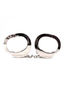 Robust metal handcuffs for BDSM games from Roomfun