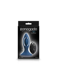 Immagine del plug vibrante Renegade V2 in silicone blu