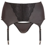 Porte-Jarretelle noir de la collection Cottelli, lingerie sexy grandes tailles