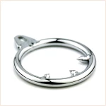 Replacement anti-fall ring for chastity cage
