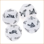12-sided white sex dice for preliminary games
