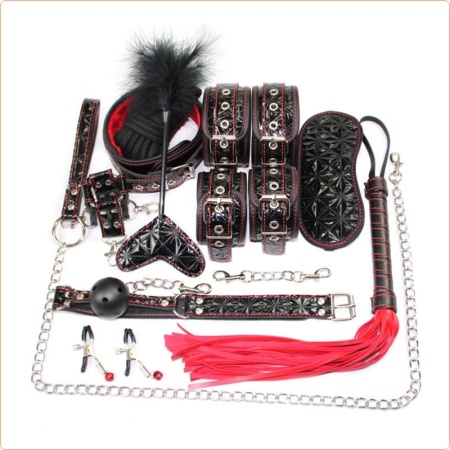 Image of the Sensual Bondage Kit 9 pieces - BDSM Exploration