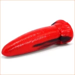 Plug anale doppio in silicone rosso XXL