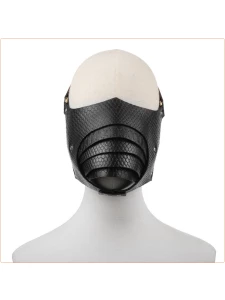 Bild der Bondage-Augenmaske aus schwarzem Kunstleder