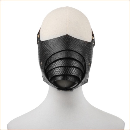Bild der Bondage-Augenmaske aus schwarzem Kunstleder