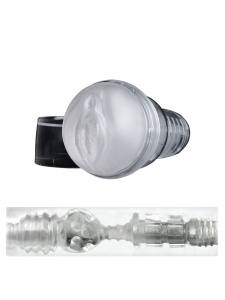 Masturbateur Ice Lady Crystal de Fleshlight, sextoy transparent