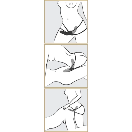 Abbildung des Doppel Vibrator Dildo - Gürtel aus der Fetisch Kollektion