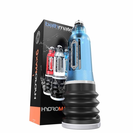 Uomini che utilizzano la pompa per il pene Bathmate Hydromax5 | X20 - Blu