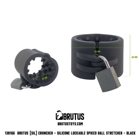 Brutus Silicone Ball Stretcher with Sharp Spikes