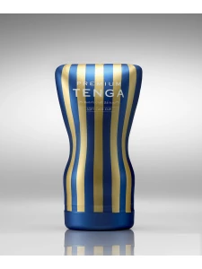 Image of the Masturbator Tenga Premium Soft Case Cup, product of the new series of masturbators Tenga