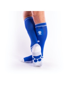 Image of Fetish Party PUPPY Socks by Brutus with Pockets Blue/White