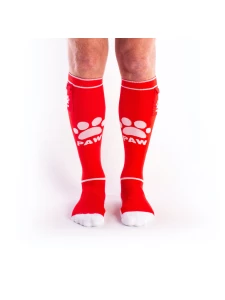 Image of Fetish Party PUPPY Socks by Brutus in Red / White