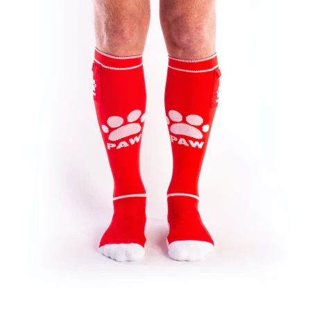 Bild von Socken Fetish Party PUPPY von Brutus in der Farbe Rot / Weiß