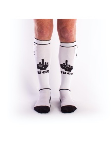 PUPPY socks with pockets in White/Black by Brutus