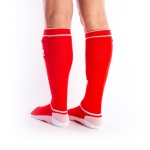 Fetish Socks Brutus Puppy with Pockets Red/White
