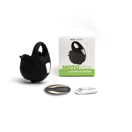 MOTOvibe Motorised Cockring in black medical silicone