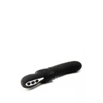 Image of Dream Toys Typhoon vibrator, black sextoy with chrome detail