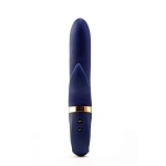 Image of the Dream Toys Atropos Rabbit Vibrator in dark blue silicone