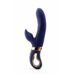 Immagine del Dream Toys Atropos Rabbit Vibrator in silicone blu scuro