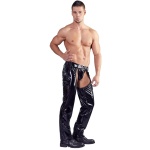 Man wearing the Chaps Pants by Black Level, sexy lingerie for men