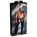 Man wearing the Chaps Pants by Black Level, sexy lingerie for men