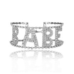 Elegant BABE Strass Choker Necklace - Unique jewel