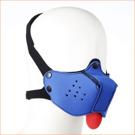 Verstellbarer blauer Neopren-Mundknebel für Hunde