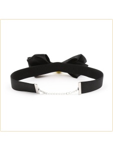 Image of the chic and sexy erotic bow tie necklace