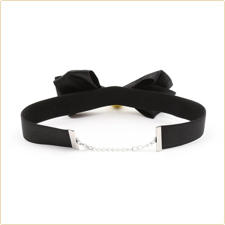 Image of the chic and sexy erotic bow tie necklace