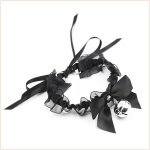 Image of the Erotic Black Lace Necklace with Bell