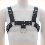 Man wearing a robust upper body harness