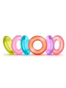 Produktbild Blush - König des'Rings, Packung mit sechs flexiblen Ringen aus Elastomeren