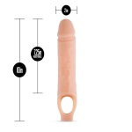 Image of the Blush Performance Plus Penis Sleeve, increasing the length and girth of the penis