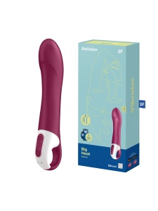 Vibromasseur chauffant Satisfyer Big Heat avec connexion Bluetooth