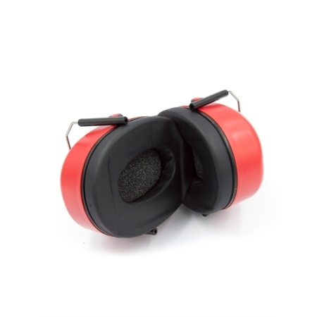 Red Mister B Silent Headphones for intense sensory play