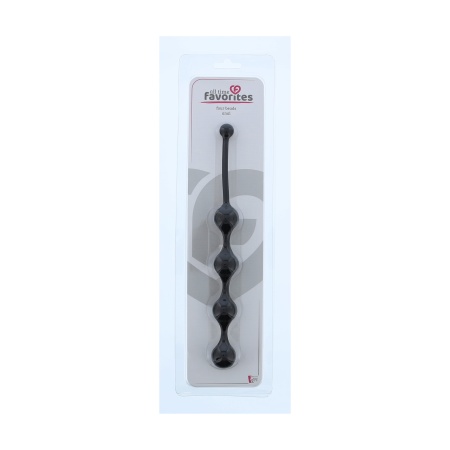 Image of the Anal Stimulating Rosary by Dream Toys in black silicone