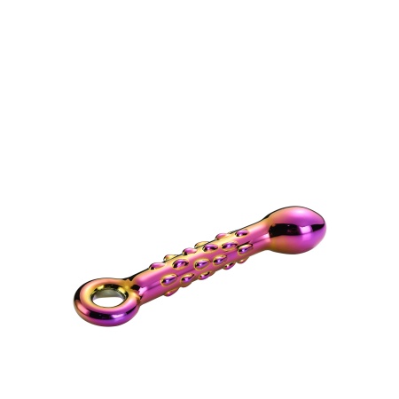 Image of the G-Spot Ribbed Glass Dildo by Dreamtoys, sextoy for intense stimulation