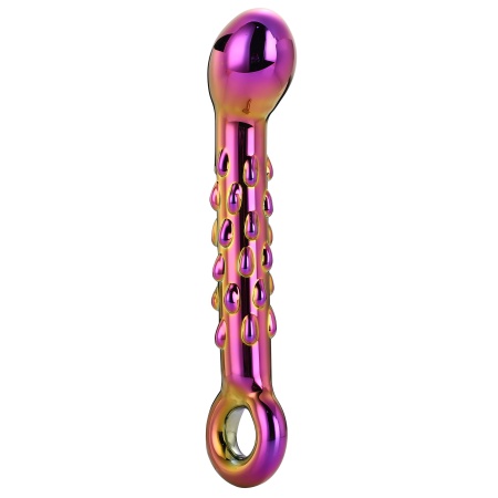 Image of the G-Spot Ribbed Glass Dildo by Dreamtoys, sextoy for intense stimulation