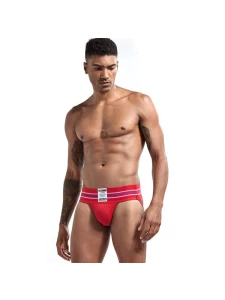 Image of Jockstrap Jockmail Red Dazzling and Comfortable