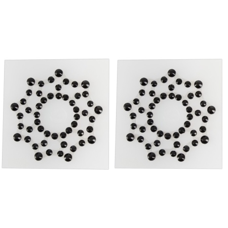 Brustwarzenabdeckungen in Form eines'Sterns mit Strasssteinen verziert von Cottelli Accessoires