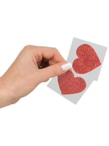 Produktbild von Nippelhüllen aus rotem Herz von der Marke Cottelli Collection