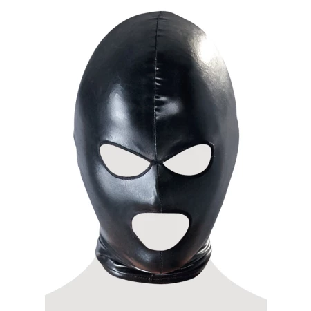 Mixed Wetlook Mask by Bad Kitty - Black