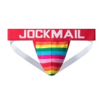 Buntes, bequemes Jockstrap der Marke JockMail in den Farben des Regenbogens