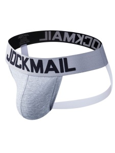 Homme portant le Jockstrap sportif JockMail confortable et résistant