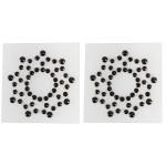 Cache-mamelons en forme d'étoile ornés de strass par Cottelli Accessoires