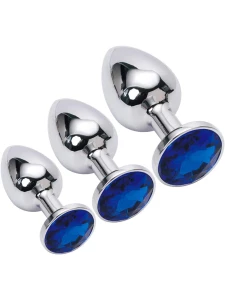 Set of 3 Metal Anal Plugs from Power Escorts