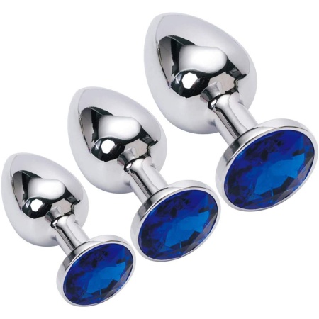 Set of 3 Metal Anal Plugs from Power Escorts