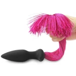 Plug Queue de Cheval Rose pour jeux coquins