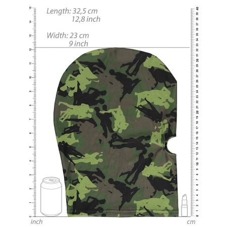 Cagoule Army Camouflage Ouch! - Accessoire érotique intense